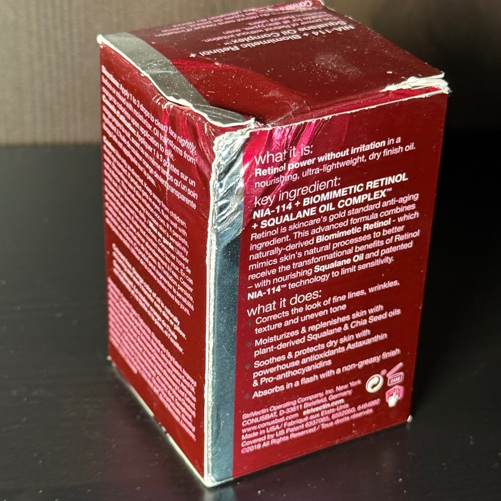 StriVectin Advanced Retinol STAR Light Retinol Night Oil 1oz NIA-114 Squalane - Picture 5 of 5